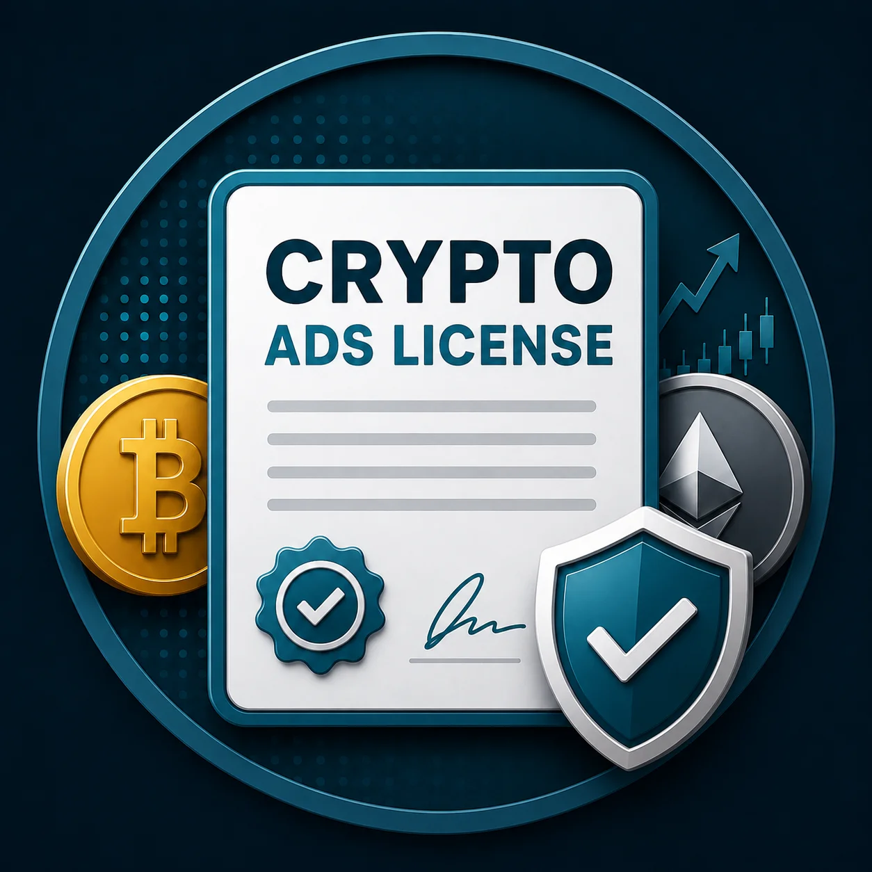 crypto ads license